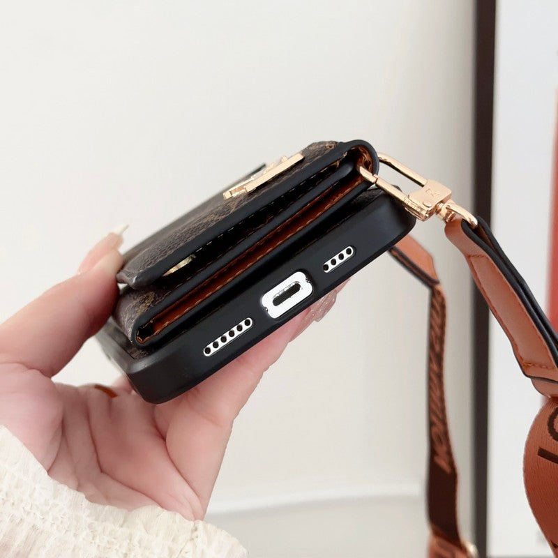 Lou Side Card Bag Crossbody Chain iPhone Case