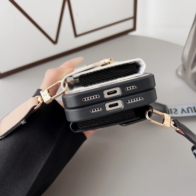 GG Card Holder Crossbody iPhone Case
