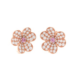 18K Frivole Pink Sapphire Earrings