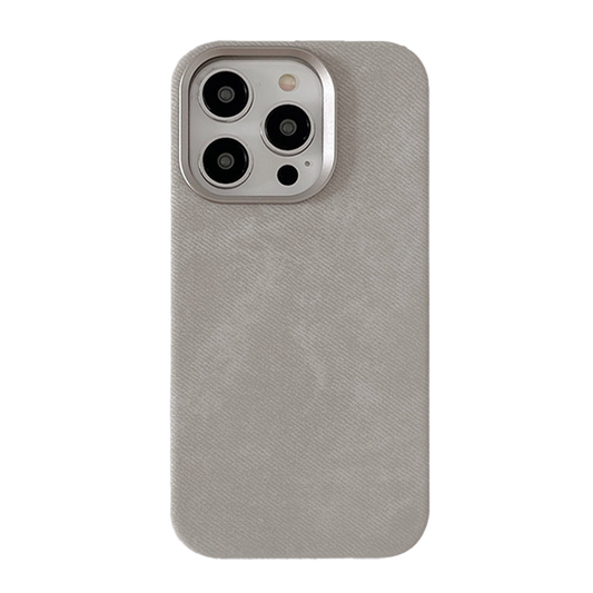 Magnetic Fiber Leather Color iPhone Case