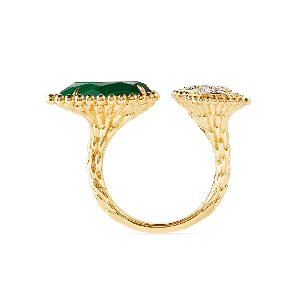 18K Serpent Boh¡§¡§me Diamonds Ring