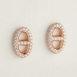 18k Hermes Farandole Diamond Earrings
