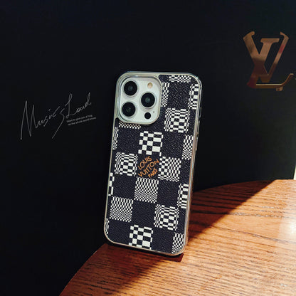 Lou Lattice Leather iPhone Case