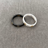 18K GG Icon Black Corundum Ring