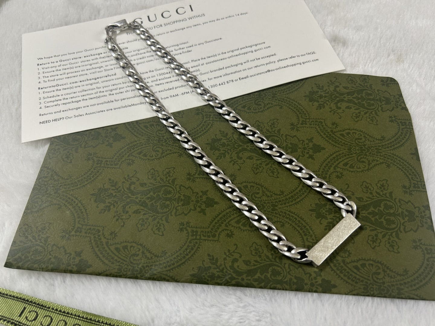 GG Enamel Chain Necklace