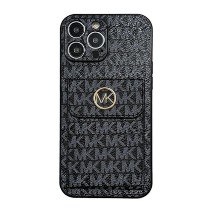 MK Card Bag Gold iPhone Case