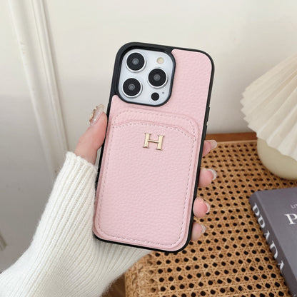 H Color Leather iPhone Case