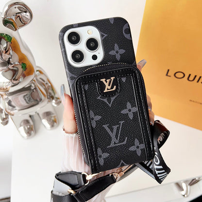 Lou GG Card Holder Chain iPhone 17 Case