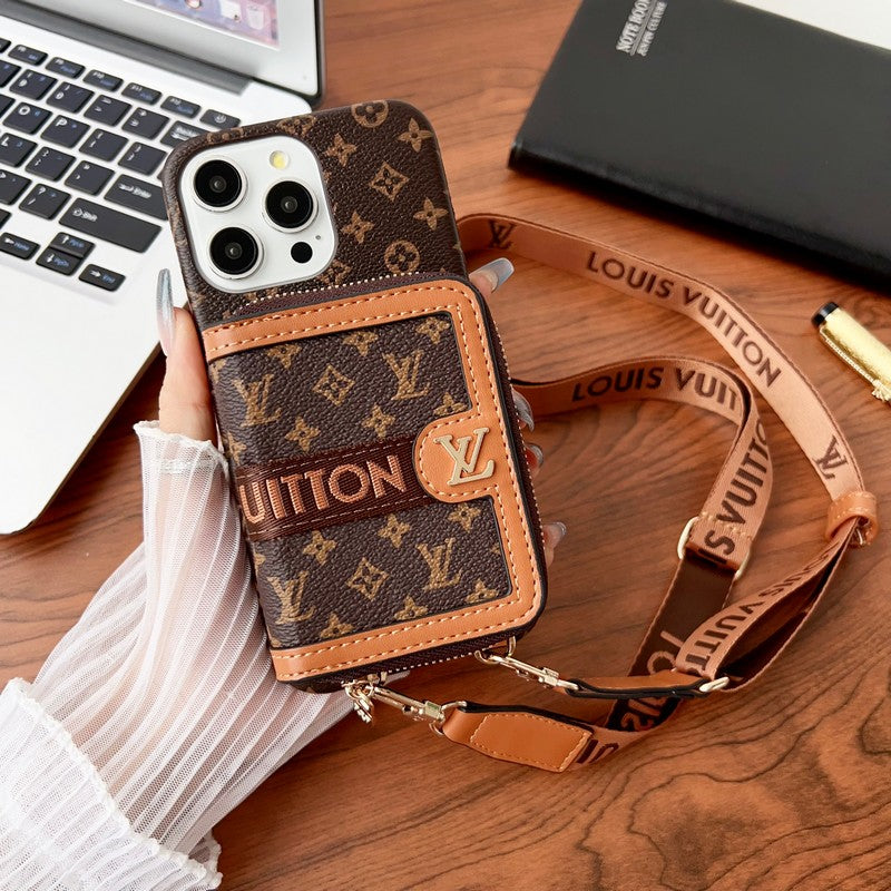 Lou GG Card Holder Chain iPhone 17 Case