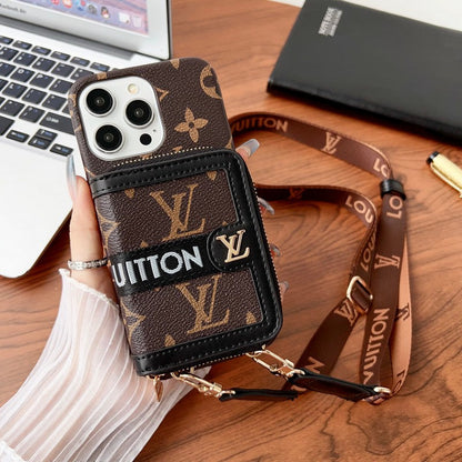 Lou GG Card Holder Chain iPhone Case