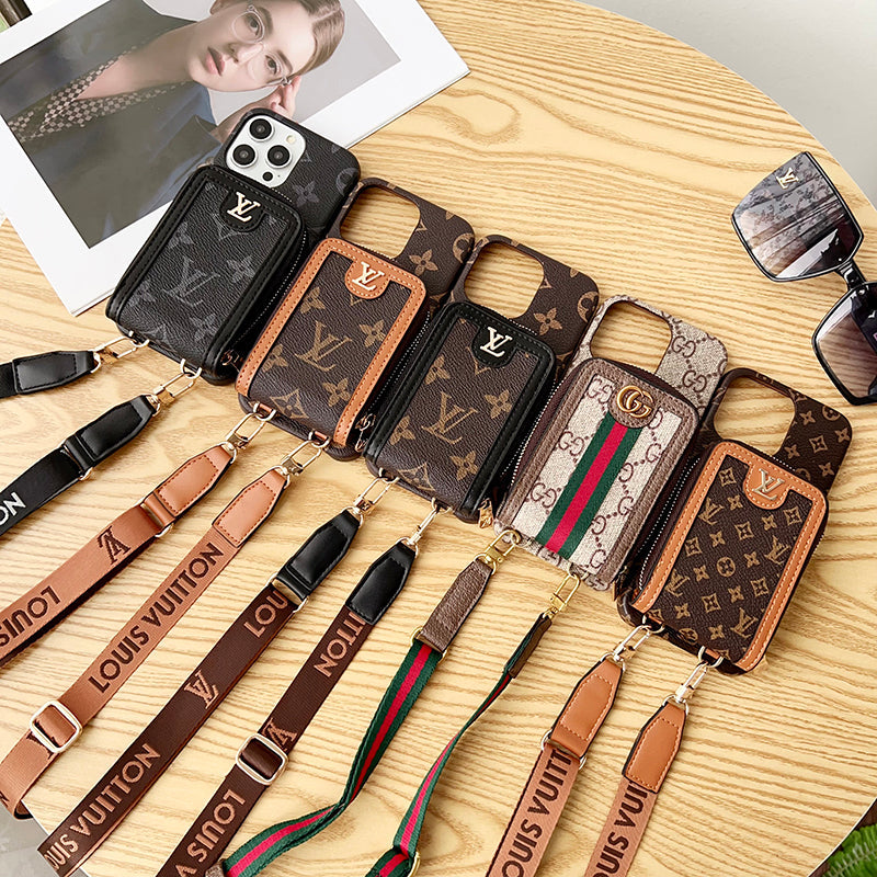 Lou GG Card Holder Chain iPhone 17 Case
