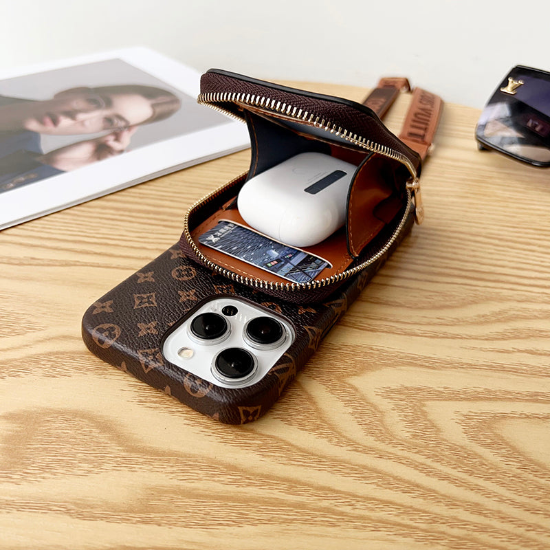 Lou GG Card Holder Chain iPhone 17 Case