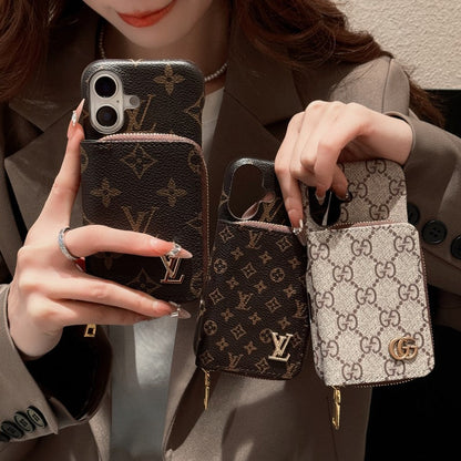 Lou GG Gold Logo Cardbag iPhone Case