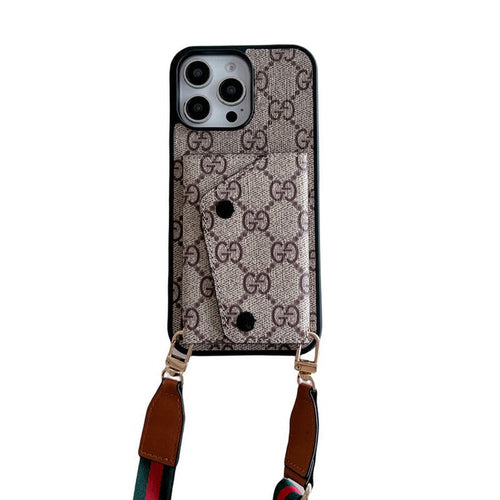 GG Card Holder Crossbody iPhone Case