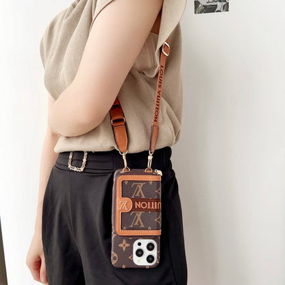 Lou GG Card Holder Chain iPhone 17 Case