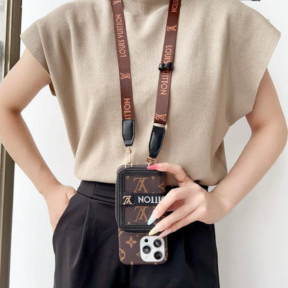 Lou GG Card Holder Chain iPhone 17 Case