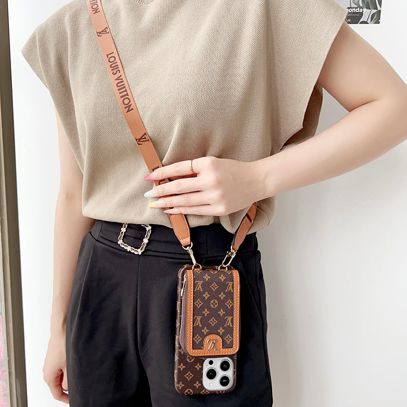 Lou GG Card Holder Chain iPhone Case