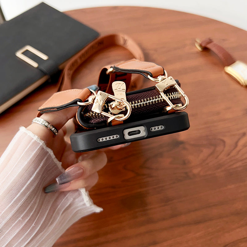 Lou GG Card Holder Chain iPhone Case