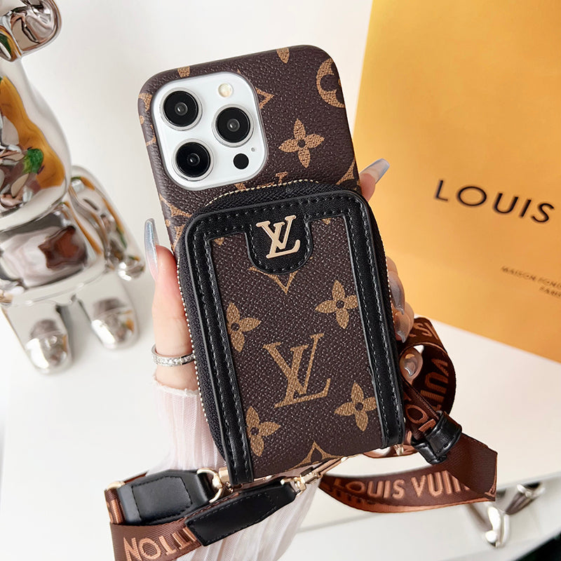 Lou GG Card Holder Chain iPhone 17 Case