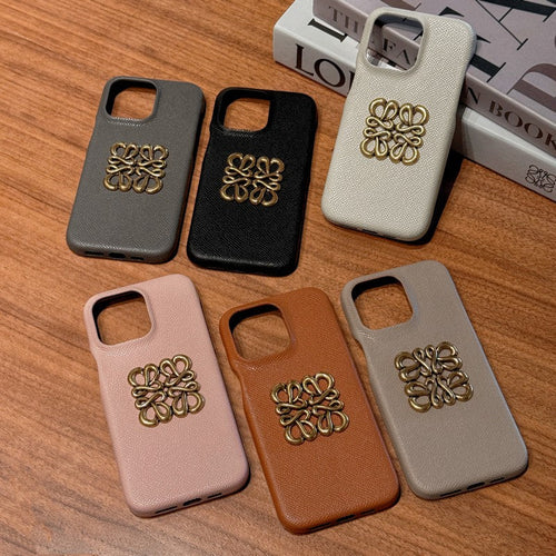 Loe Leather Color iPhone Case
