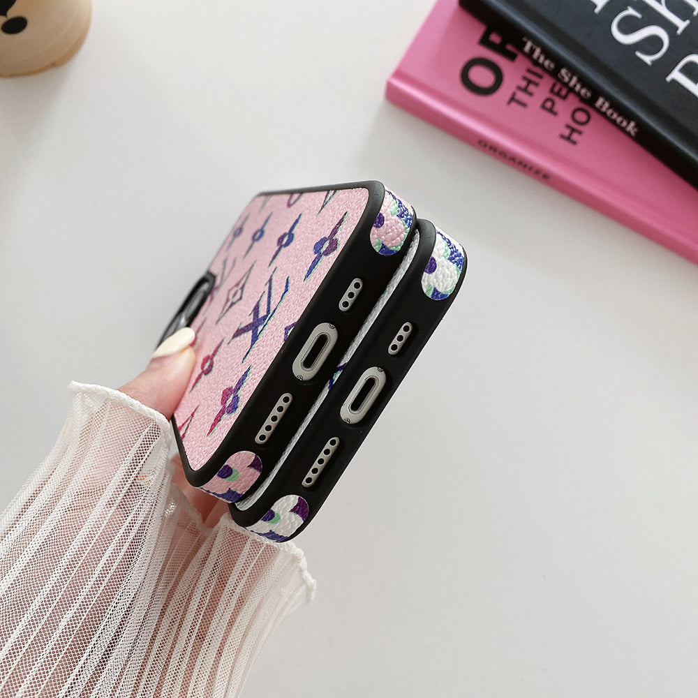 Lou Color Leather iPhone Case