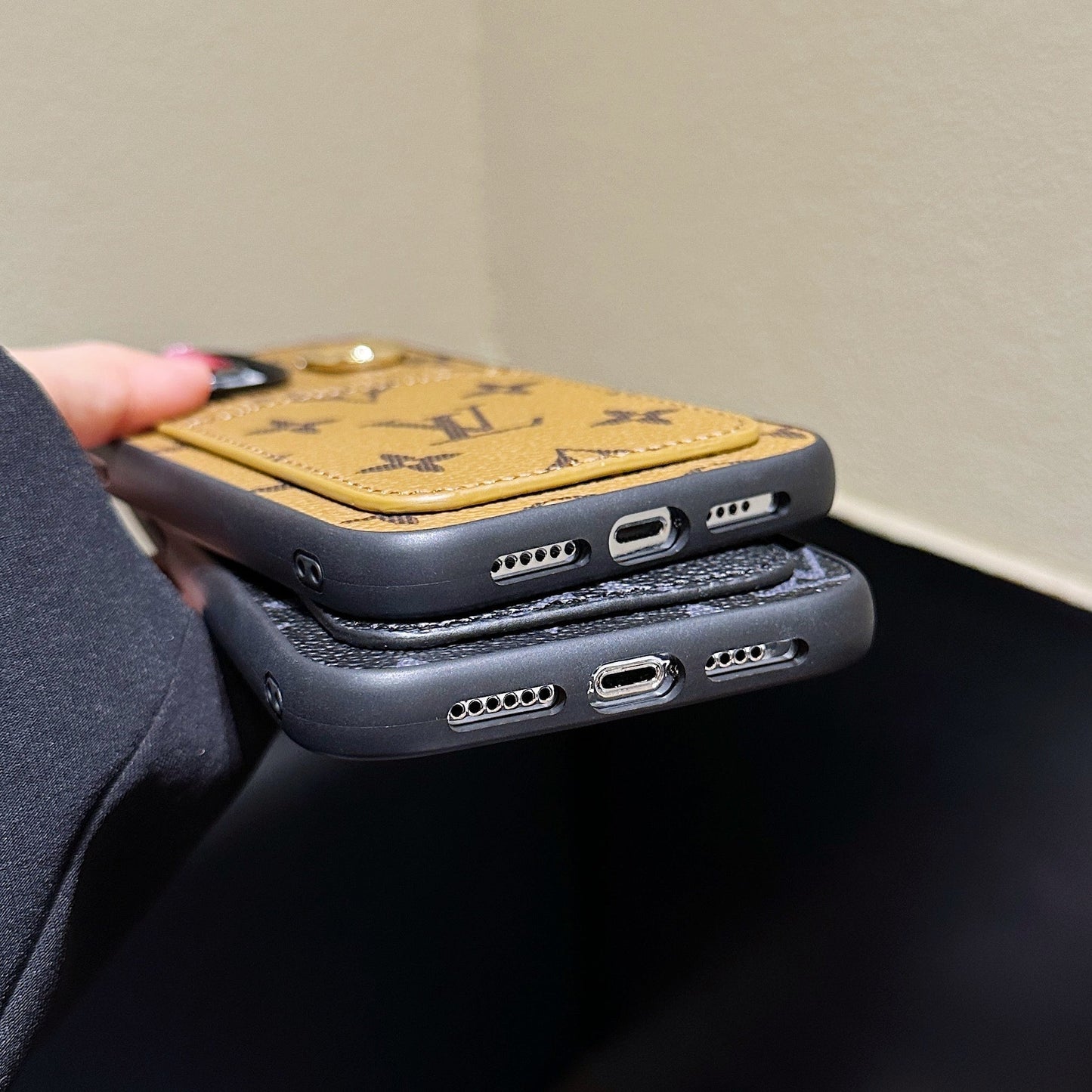 Lou Card Holder Leather iPhone Case