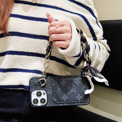 Lou Card Holder Scarves iPhone Case