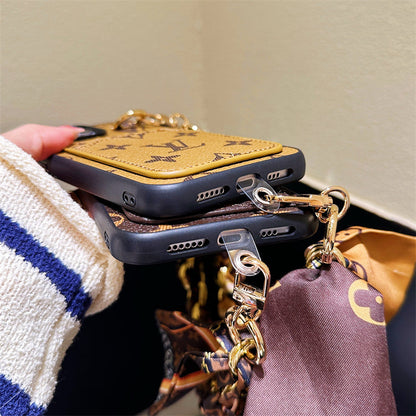 Lou Card Holder Scarves iPhone Case