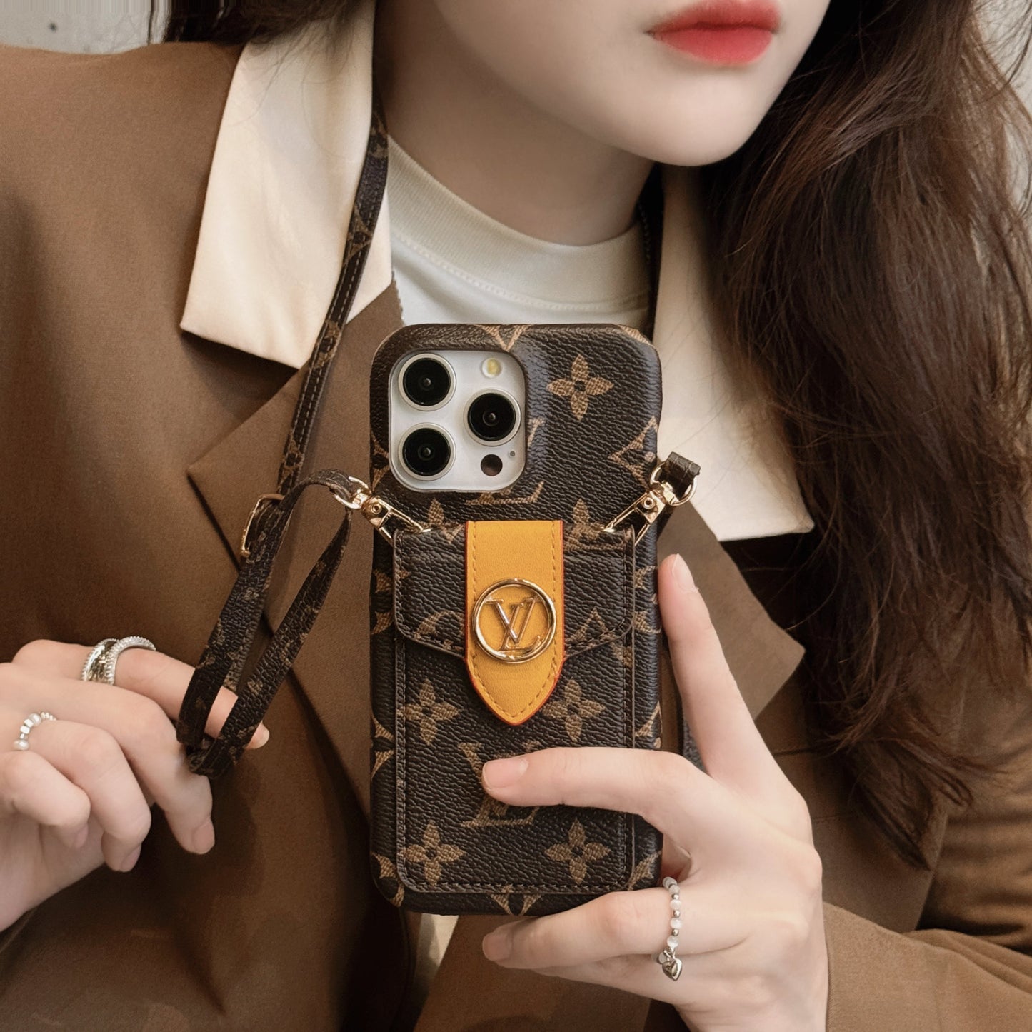 Lou Card Holder Chain iPhone Case