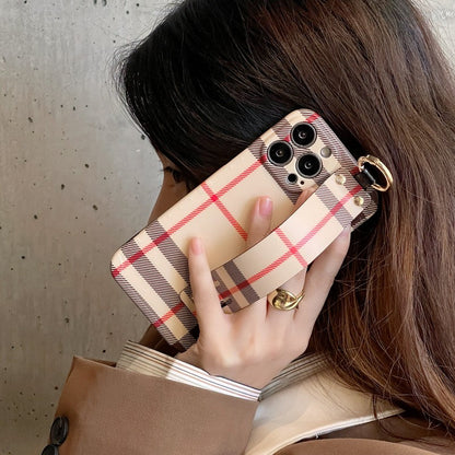 Bur Classic Color Wristband iPhone Case