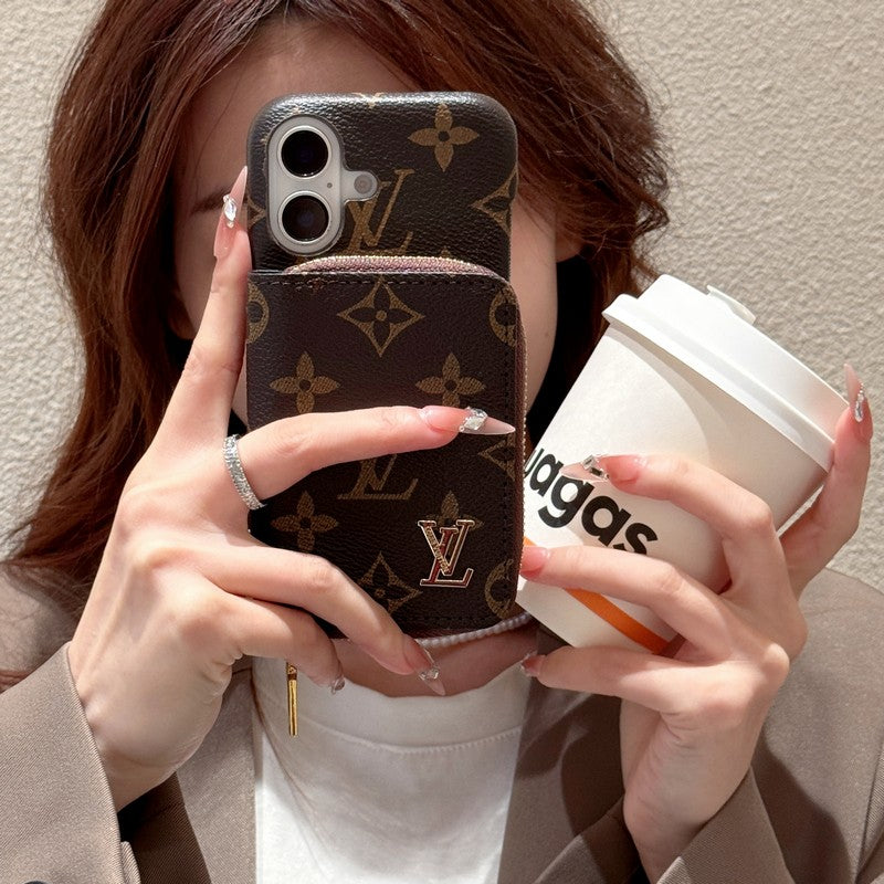 Lou GG Gold Logo Cardbag iPhone Case