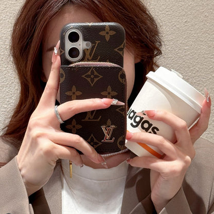 Lou GG Gold Logo Cardbag iPhone Case