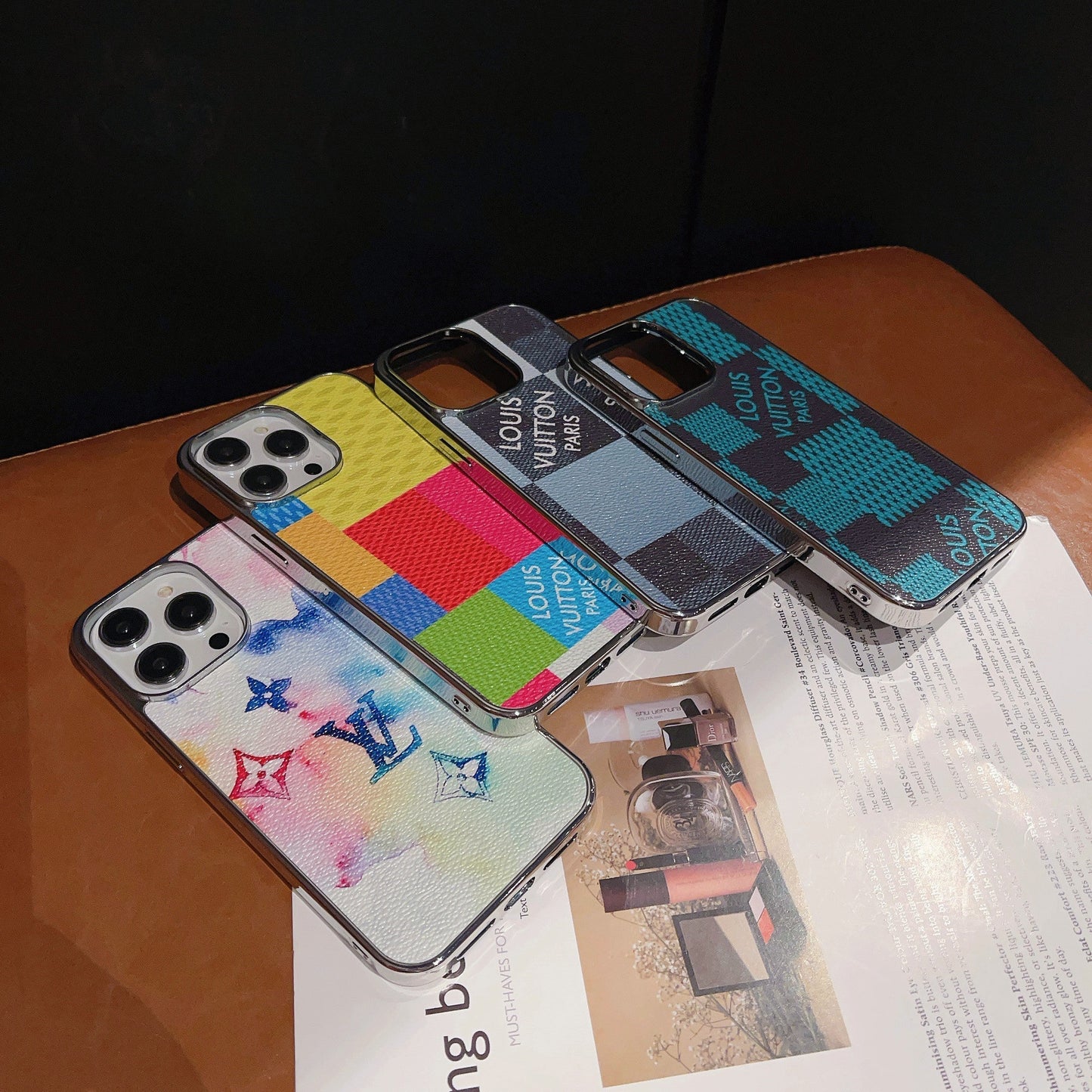 Lou Lattice Leather iPhone Case