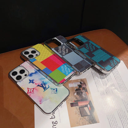 Lou Lattice Leather iPhone Case