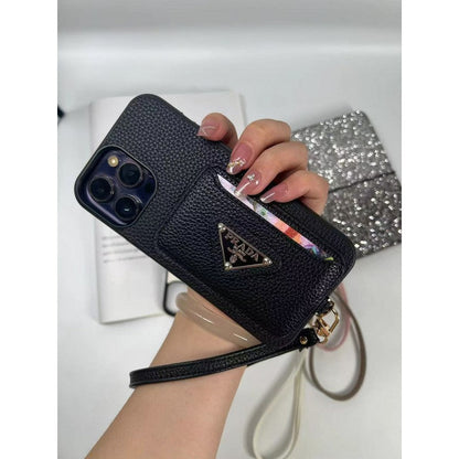 Pra Four Colors Card Bag iPhone Case