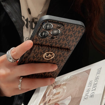 MK Card Bag Gold iPhone Case