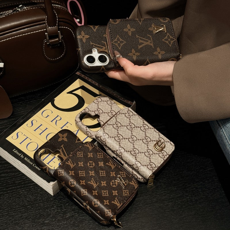 Lou GG Gold Logo Cardbag iPhone Case