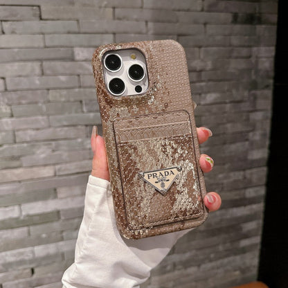 Pra Card Holder Leather iPhone Case