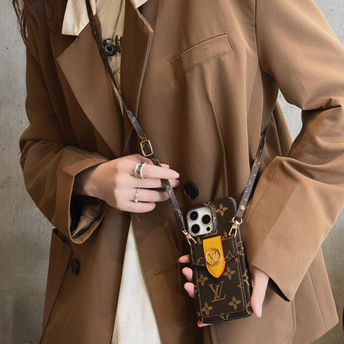 Lou Card Holder Chain iPhone Case