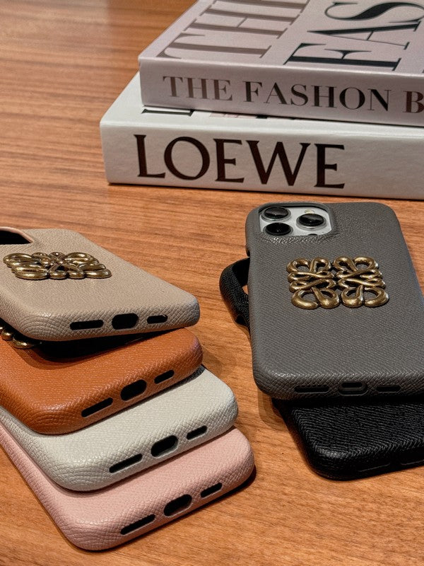 Loe Leather Color iPhone Case