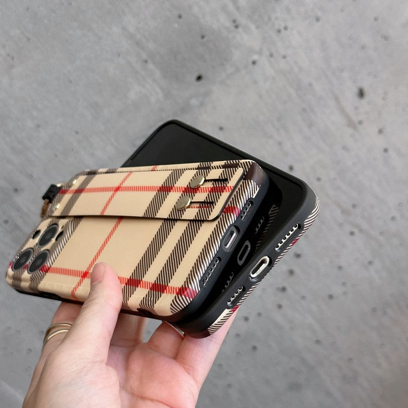 Bur Classic Color Wristband iPhone Case