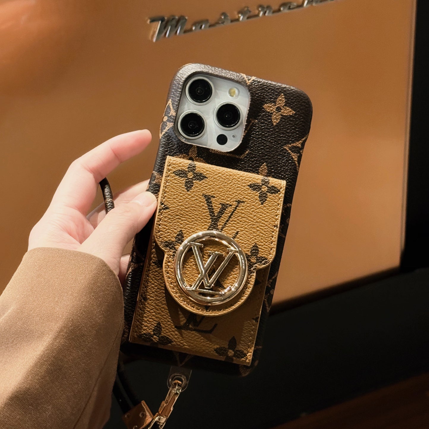 Lou Card Holder Chain iPhone Case