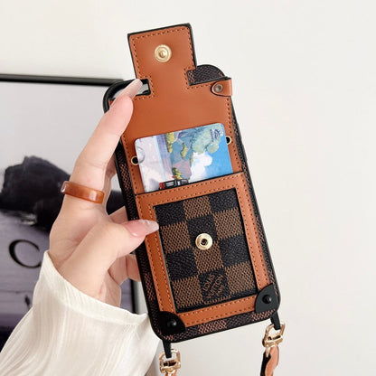 Lou Brown Crossbody Chain iPhone Case