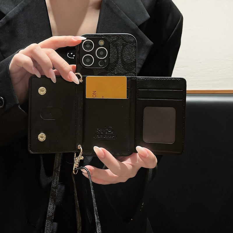 Coa Classic Color Card Bag Chain iPhone Case