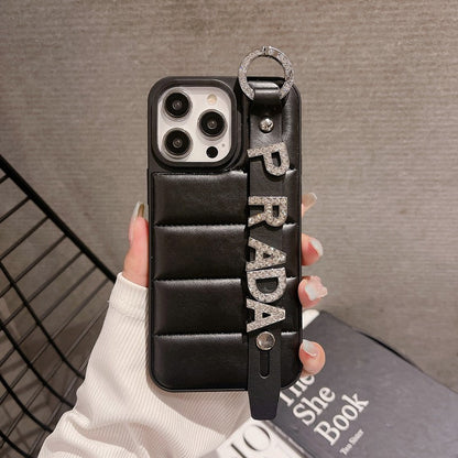 Pra Diamond Wristband Down Material iPhone Case