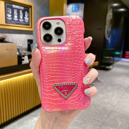 Pra Crocodile Leather Pattern iPhone Case