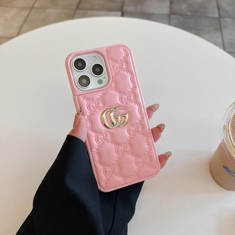 GG Leather Color iPhone Case