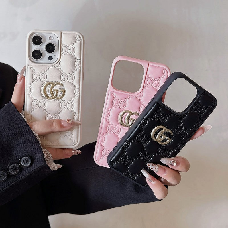 GG Leather Color iPhone Case