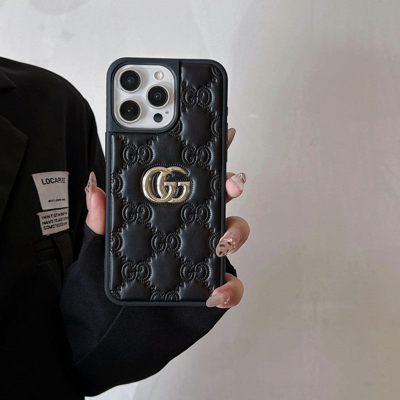 GG Leather Color iPhone Case