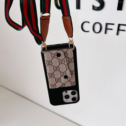 GG Card Holder Crossbody iPhone Case